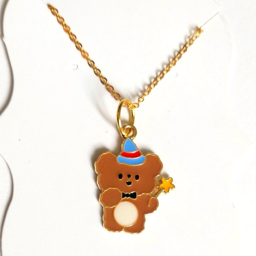 Kawaii Bear Cute Charm Pendant Necklace